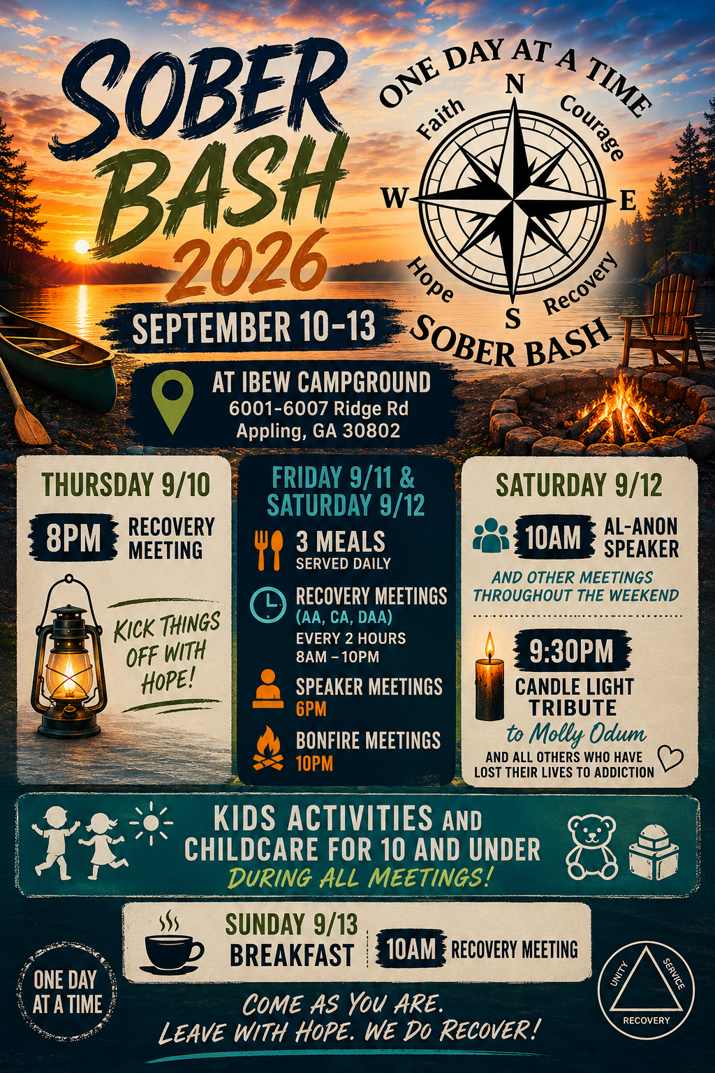 Sober Bash 2026 Event Flyer